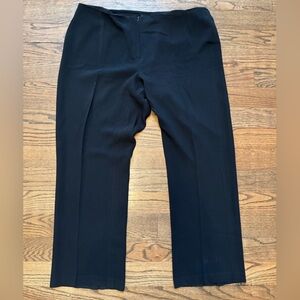 Loubén Women’s Black Dress Pants Size 18W Straight Leg Career Workwear